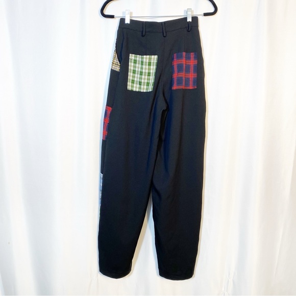 The Ragged Priest X Free People Error Plaid Patchwork Straight Leg Pants Trouser - Picture 4 of 16
